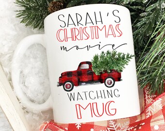 personalized Christmas mug, personalized Christmas movie mug, personalized Christmas movie gift, hallmark mug, personalized hallmark mug,