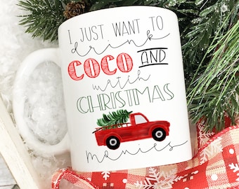 personalized Christmas mug, personalized Christmas movie mug, personalized Christmas movie gift, hallmark mug, personalized hallmark mug,