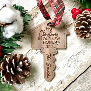 New home personalized ornament, Our first home ornament, new home gift, housewarming gift, Realtor Christmas gift, homeowner ornament, home