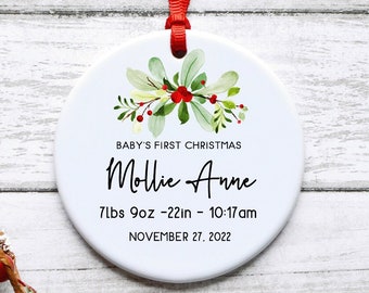 first christmas gift,first christmas,baby name ornament,baby name,christmas,custom baby gift, baby's first,christmas ornament,keepsake