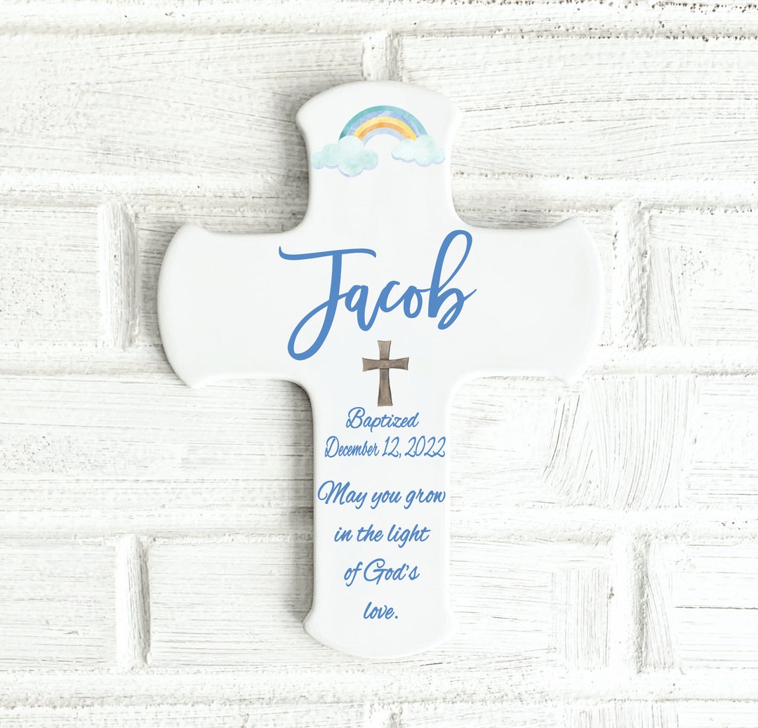 Baptism Gift Boy Boy Baptism Gift Baptism Cross Boy Baptism Etsy