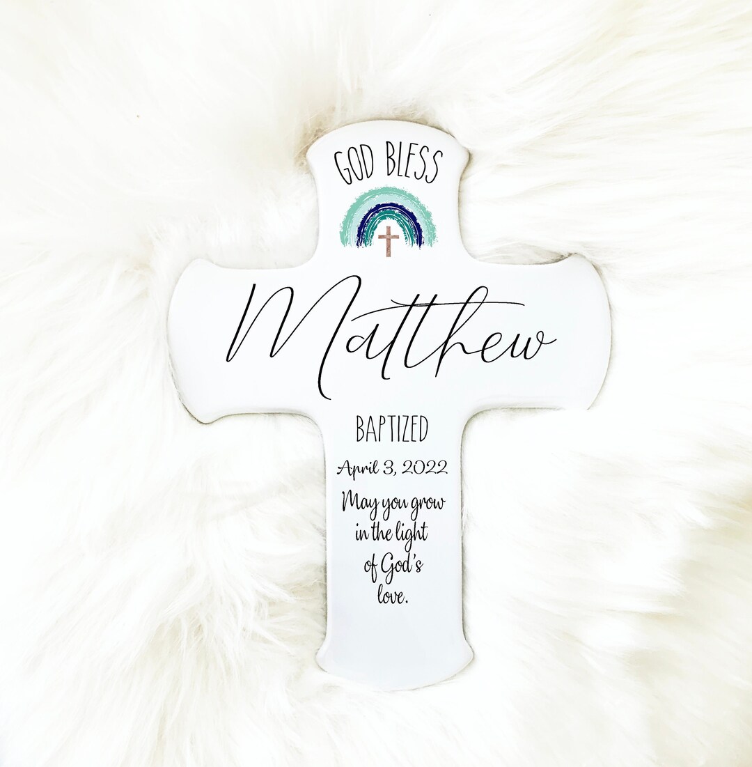 Baptism Gift for Boy, Baptism Cross Boy,baptism Gift Idea, Christening