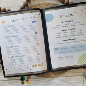 DESCARGA INSTANTE Trabajo diario geométrico Menú de la mañana Práctica de jardín de infantes Fecha Carta Horario Horario Acerca de mí Cesta de la mañana Menú preescolar