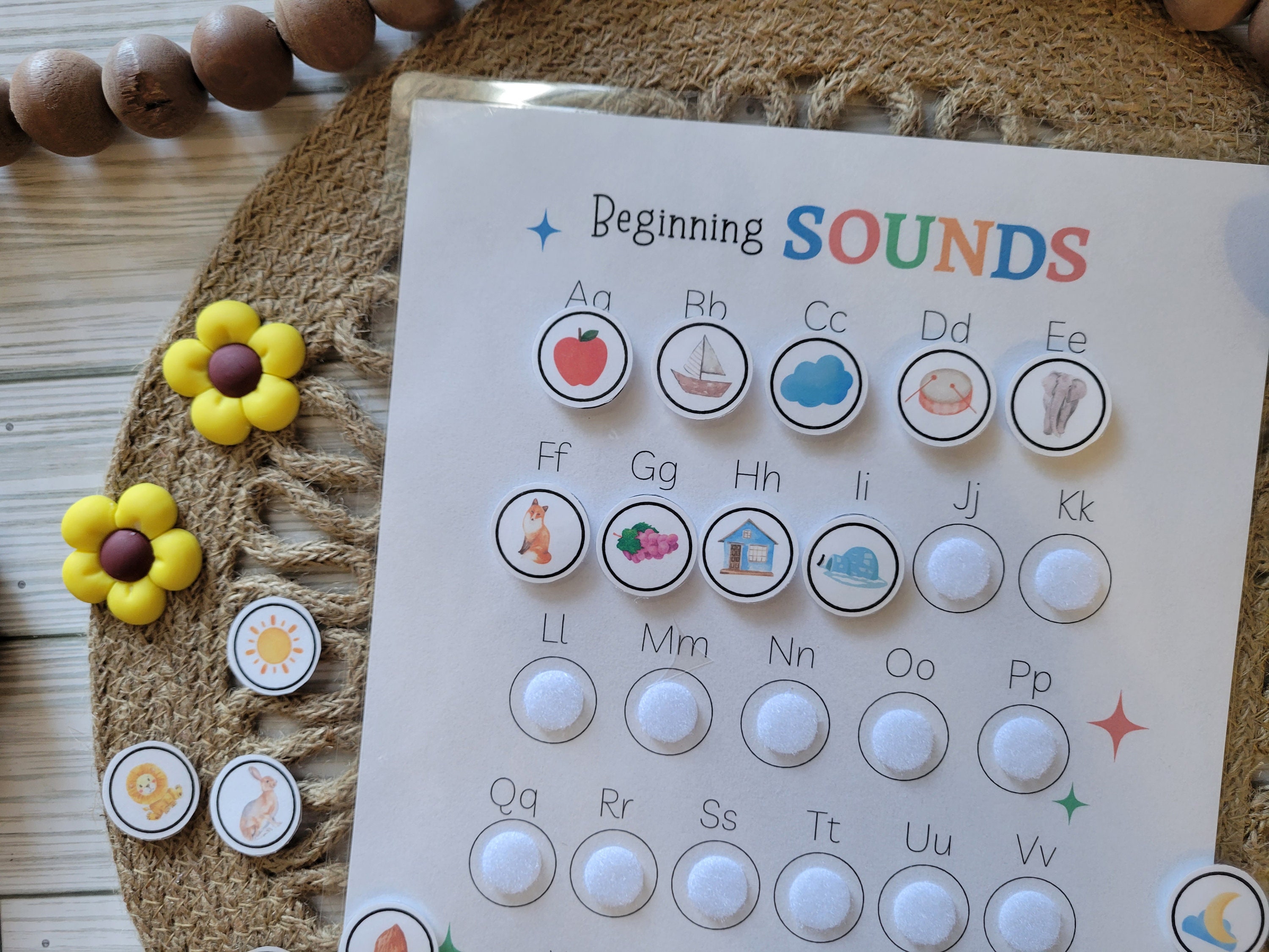 INSTANT DOWNLOAD Alphabet Beginning Sounds Matching Preschool Letter ...