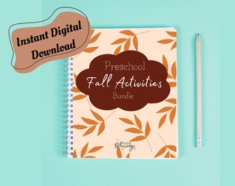 INSTANT DOWNLOAD Preschool Fall Activities Bundle | Kids Tracing Practice | Autumn Busy Binder | Alphabet Practice | Numbers Practice