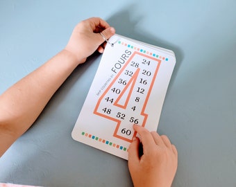 INSTANT DOWNLOAD Skip Counting Flashcards Printable Numbers Practice Skip Counting 2 - 15 and 20 | First Grade Second Grade Homeschool