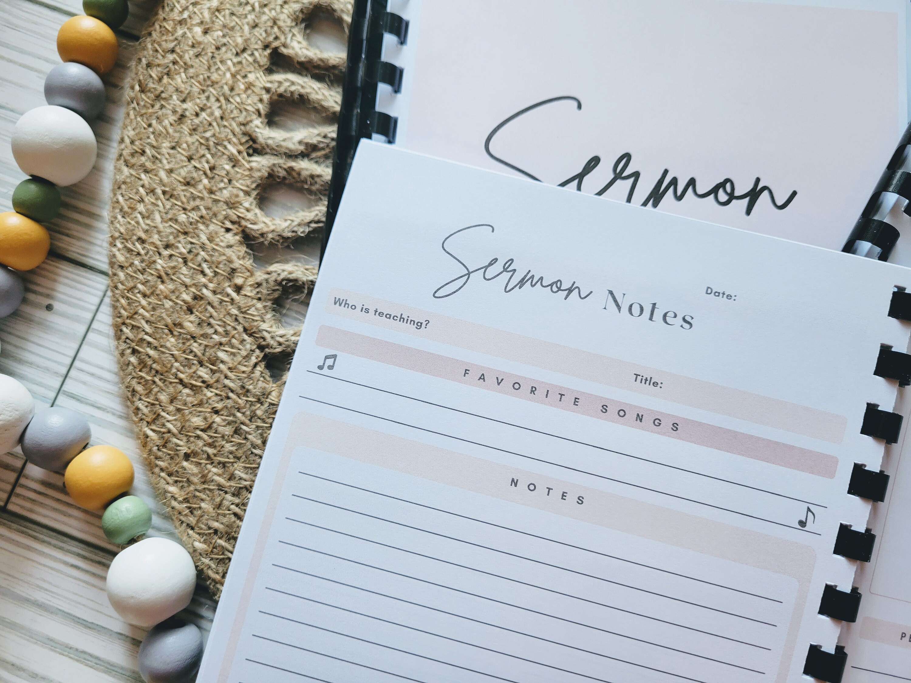 Sunday Service Notebook PRINTABLE | Youth Sermon Notebook | Kids Church Notes | Church Busy ...