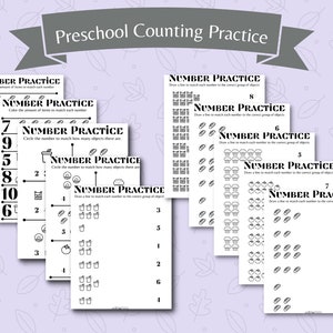 Toddler Preschool Number and Counting Practice