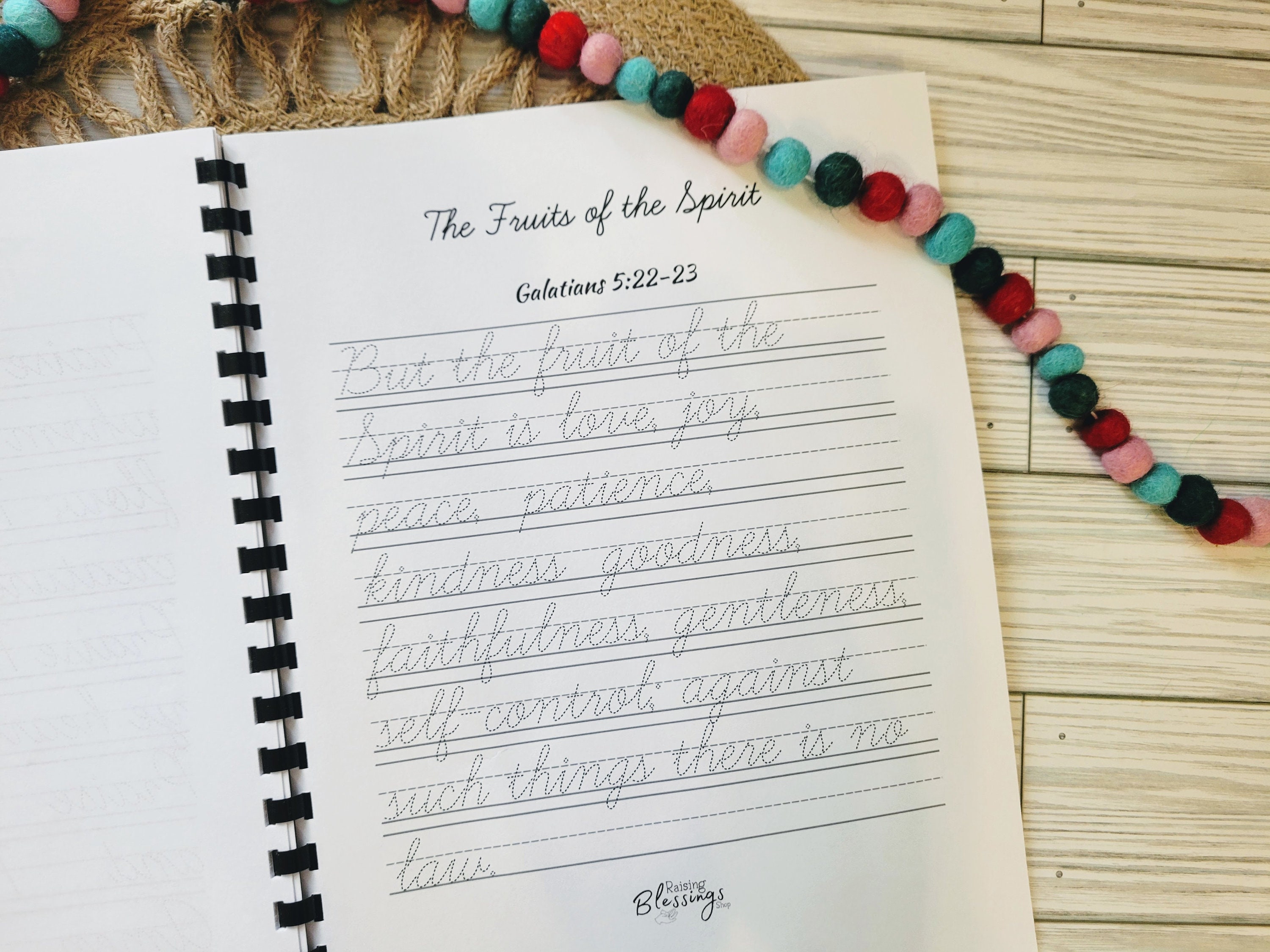 INSTANT DOWNLOAD| Alphabet Scripture Cursive Copywork Workbook ...