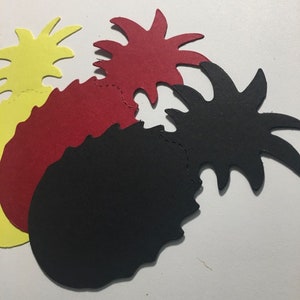 pineapple die cuts, pineapples, tropical die cuts, fruit die cuts, card making die cuts