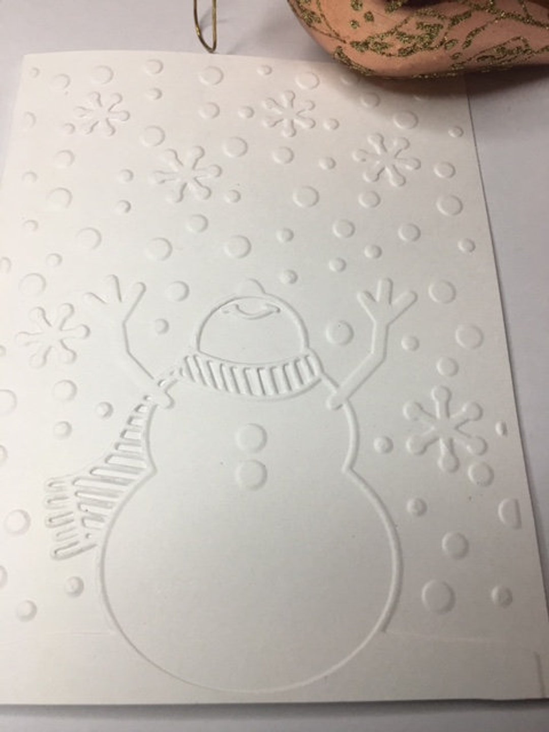 12 Snowman Cards, Blank Christmas Cards, White Cards, 3d Embossed Cards ...