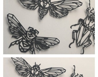 insect die cut, moth die cuts, bug die cuts, insect die cuts, halloween die cuts, card making, insects, paper insects