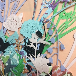 30+ die cut flowers, wildflowers, paper flowers, spring flowers, summer flowers die cut