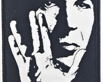 Leonard Nimoy With Hand Salute Silhouette Embroidered Patch
