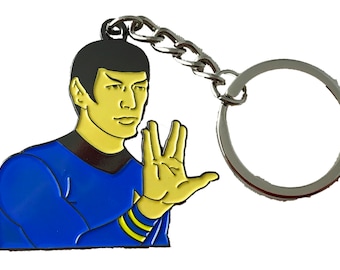 Mr. Spock ST The Animated Series Inspired Enamel Keychain