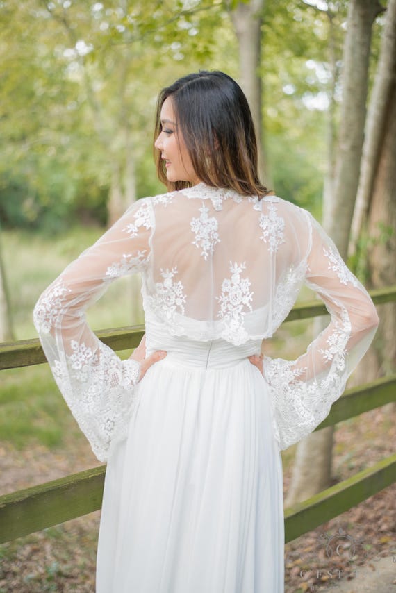 B07 Lace Bridal Boleros Custom Wedding 