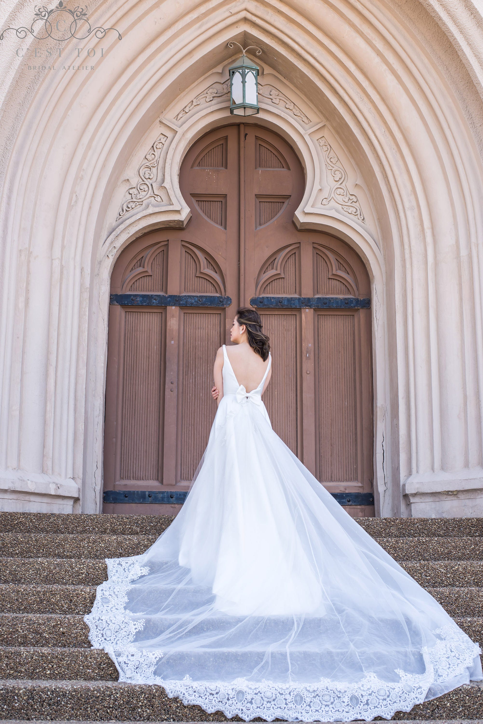 david's bridal detachable train