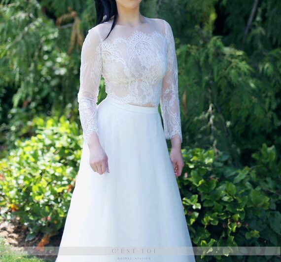 B09 Chantilly Lace Bolero Lace Bridal Boleros Wedding Etsy