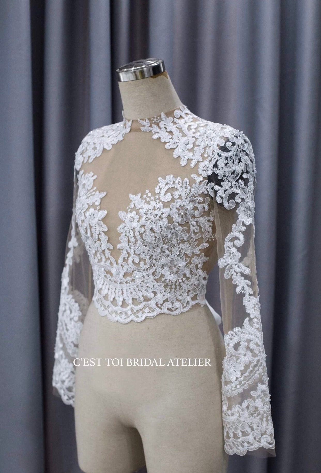 B20 Lace Bridal Dress Topper Bridal Top Separates Wedding - Etsy
