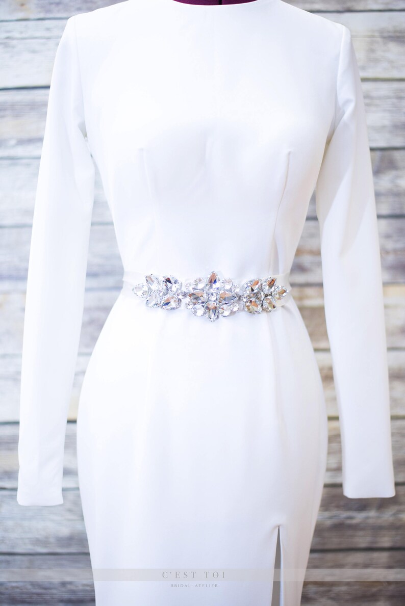 Rhinestone Bridal Belt Gems Bridal Sash Wedding Belts /& Sashes Rhinestone Sash Wedding Sash Crystal Sashes For Wedding Dress BT02