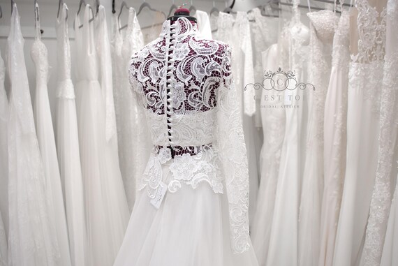 peplum bridal