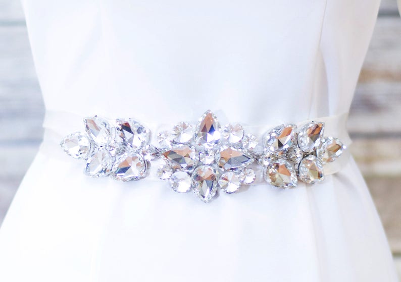 Rhinestone Bridal Belt Gems Bridal Sash Wedding Belts /& Sashes Rhinestone Sash Wedding Sash Crystal Sashes For Wedding Dress BT02