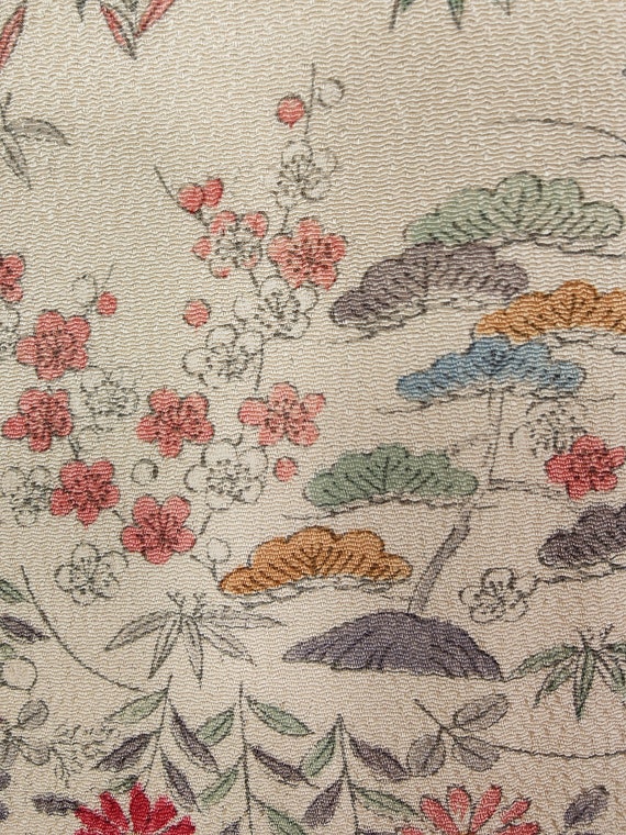 Vintage Japanese Kimono 【Used】 Silk Chirimen Kata… - image 8