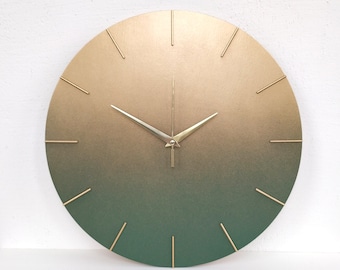 Large Black Metal Minimalist Roman Numerals Wall Clock 14in 12in Size : 12in 16in Wall Clock