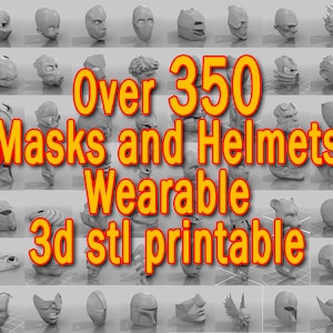 über 350 Cosplay-Masken und Helme – 3D-Stl-druckbar