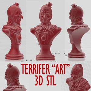 Terrifier Bust Art the clown - stl printable
