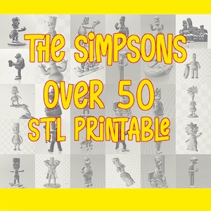 the simpsons big pack - over 50 stl printable