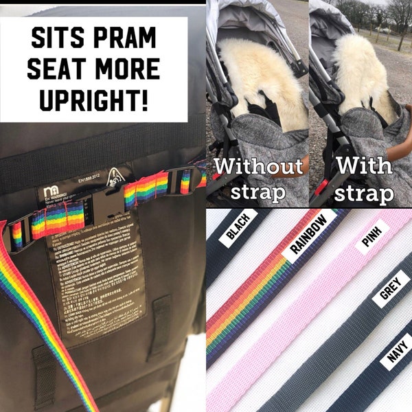 Pram sit up Strap Universal Seat adjuster