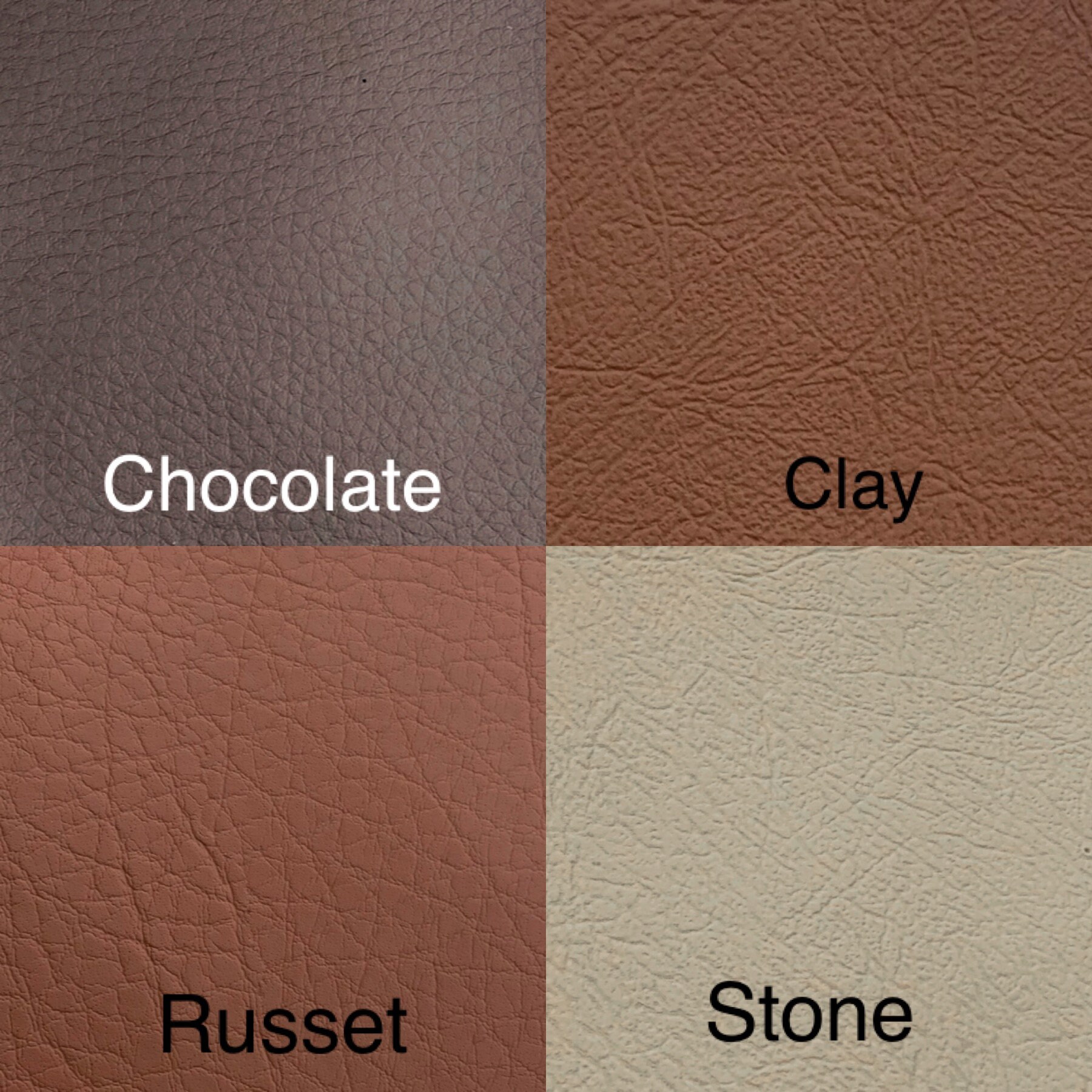 Brown HERMES leather color chart
