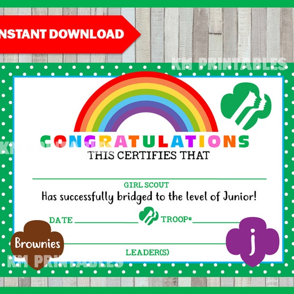 Bridging Certificate - Etsy