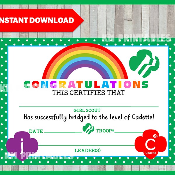 Girl Scout Junior - Etsy