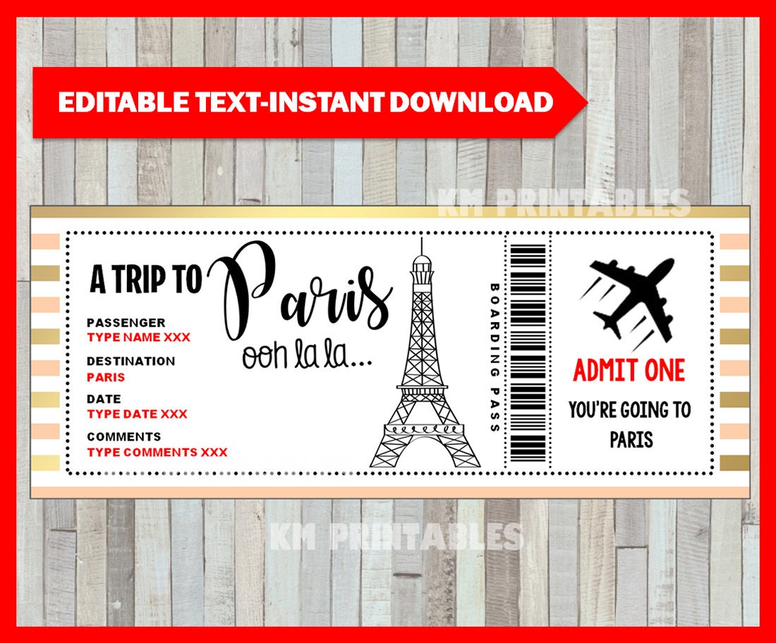 OICPYD Weihnachts-Boarding-Pass Als Geschenkticket – Personalisierbare Überraschungsreise-Karte Mit Umschlag, 8,9x21,1 Cm