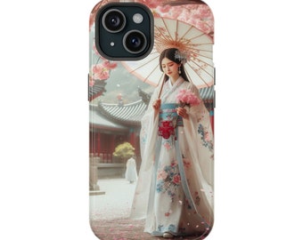Traditional Chinese Woman Phone Case MagSafe Tough Case iPhone 15