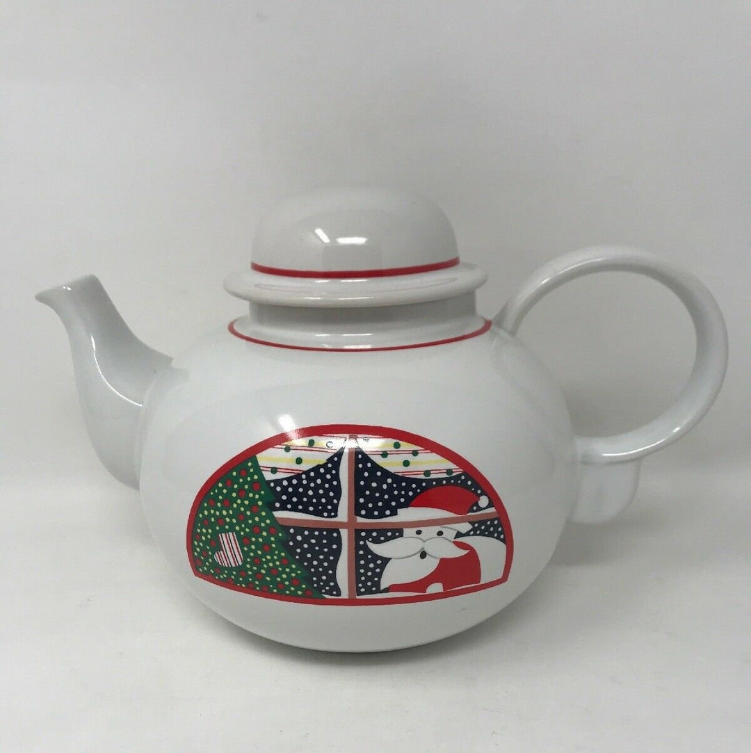 EPOCH Twas The Night Before Christmas Teapot Santa Tree Window Etsy