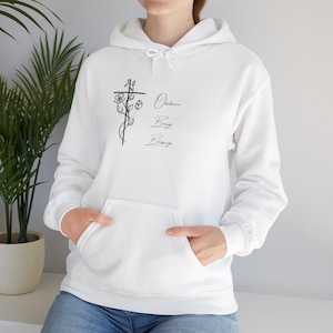 Christian Woman&#39;s Hoodie Obedience Bring Blessing Unisex Heavy Blend Hooded Sweatshirt, Religious Sweatshirt, Christian Gift, Faith Apparel,