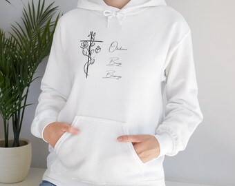 Christian Woman's Hoodie Obedience Bring Blessing Unisex Heavy Blend Hooded Sweatshirt, Religious Sweatshirt, Christian Gift, Faith Apparel,