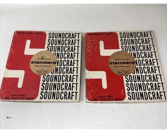 Soundcraft Magnetic Tape  Reel to reel 1200FT Recorded