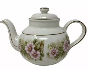 Vintage Porcelain Teapot Arthur Wood #5961 Staffordshire England