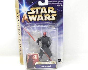 Hasbro Star Wars The Phantom Menace Gold Card 2003 #25 Darth Maul Theed Hangar
