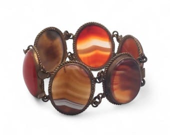 Victorian Scottish Specimen Agates Bracelet