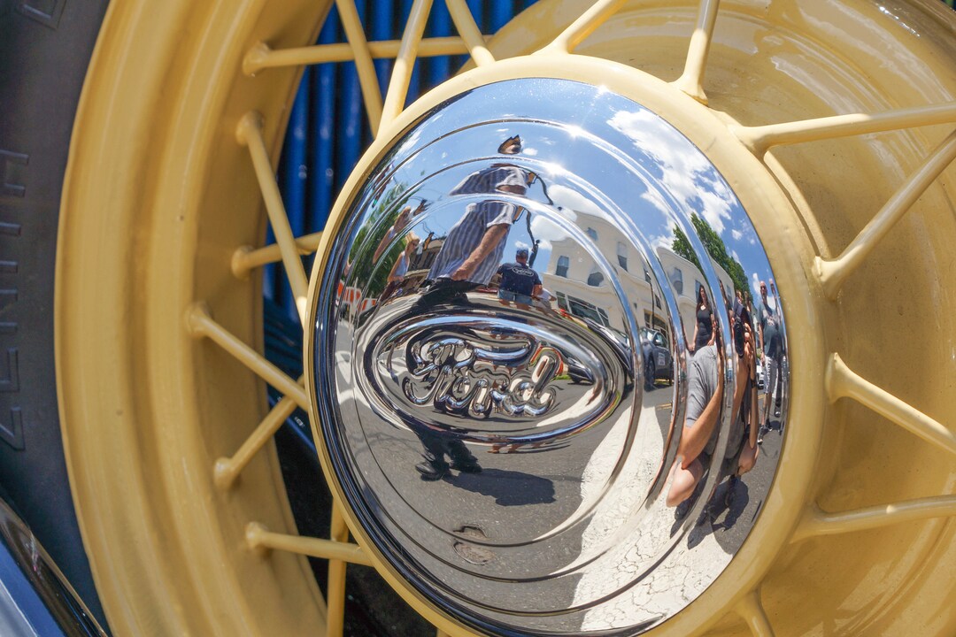 Antique Ford Hubcap and Wheel Etsy