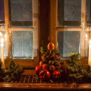 Christmas Candles in the Window