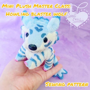 Mini Plush: Howling Blaster Wolf Sewing Pattern