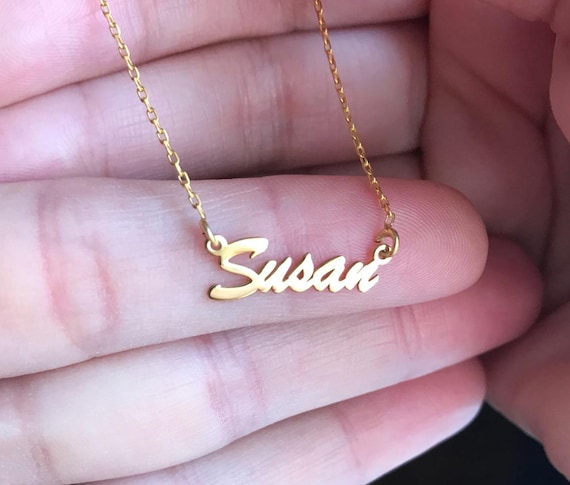 Name Necklace, Personalized Name Necklace, Custom Name Plate