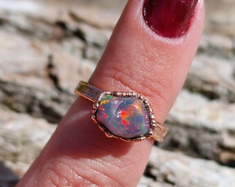 red opal ring
