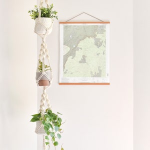 Handmade Triple Macrame Plant Hanger - Hanging Plants - Plant Decor - Home Decor - Plant Lovers - Macrame Plant Hanger